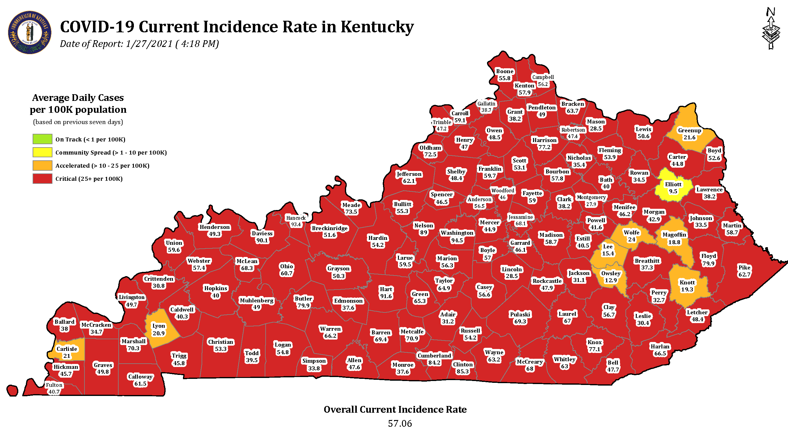 Ky. positivity rate continues to fall