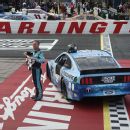 Hamlin takes rain-shortened race at Darlington