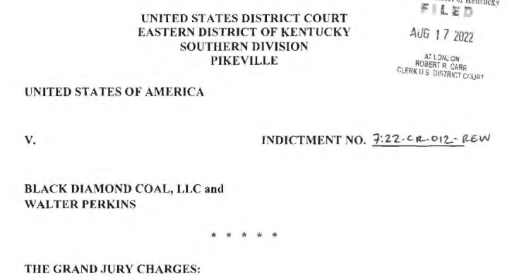 Mine operator, employee charged with falsifying coal dust data