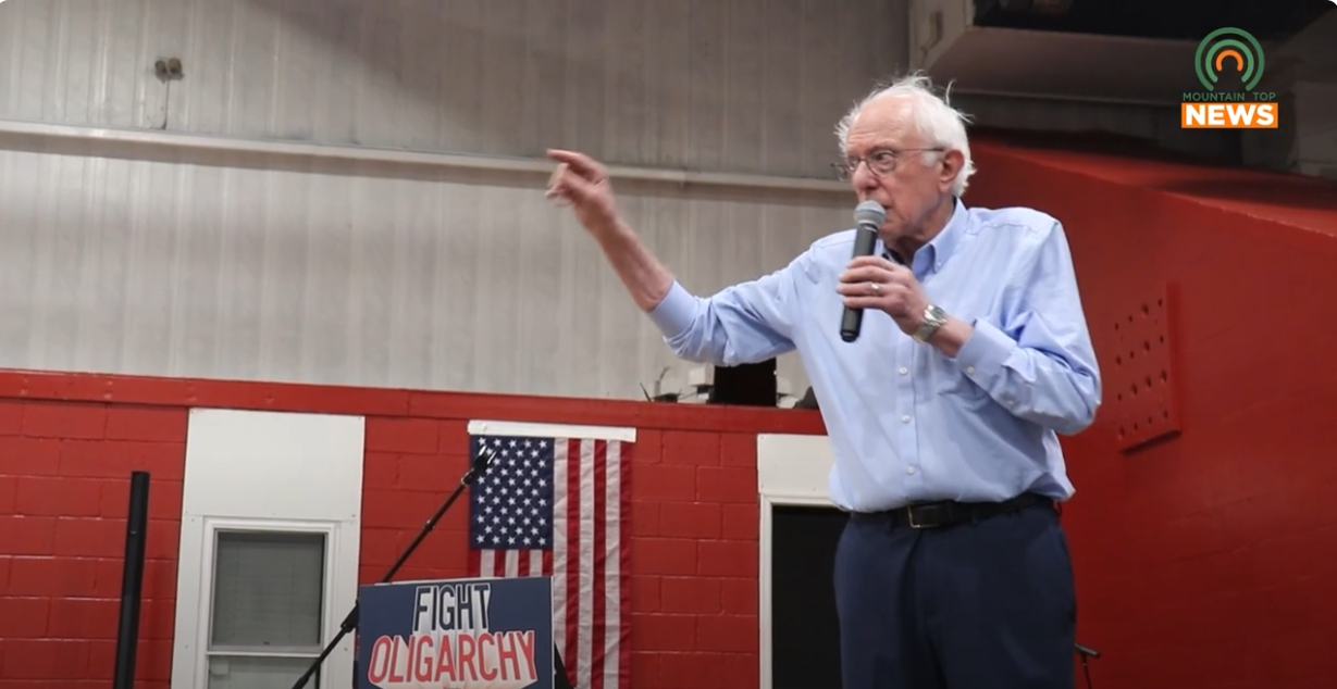 Bernie Sanders Visits Lenore, West Virginia