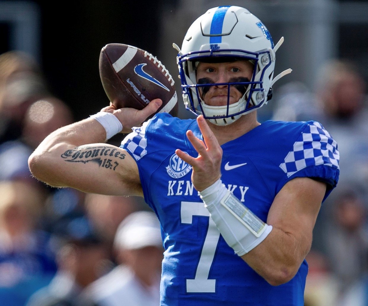 COLLEGE FOOTBALL: Wildcats rout NM State in home finale